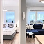 公寓 Sloneczna Przystan-apartamenty 格但斯克