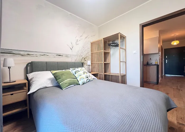 公寓 Sloneczna Przystan-apartamenty 格但斯克